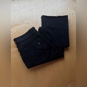 Tag & Bone High Rise Skinny Jeans Fray Ankle